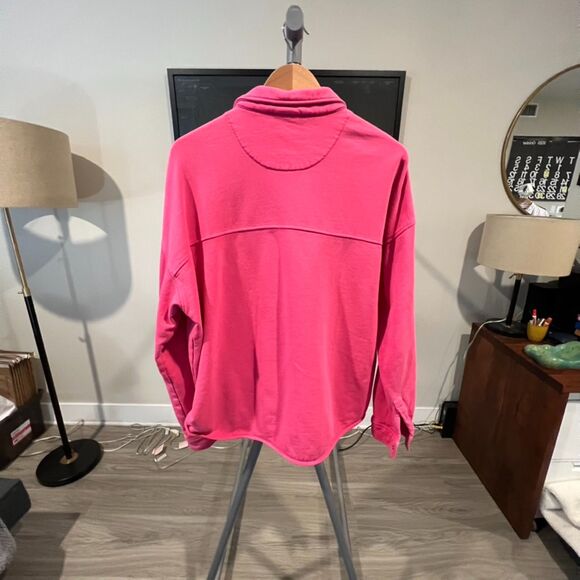 Stussy - LS Snap Button Knit "Huron" Overshirt (#218121) - Hot Pink - Picture 2 of 7